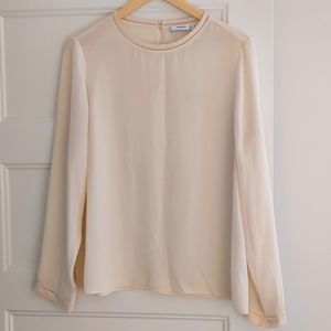 Mango, cream see-through blues, size large